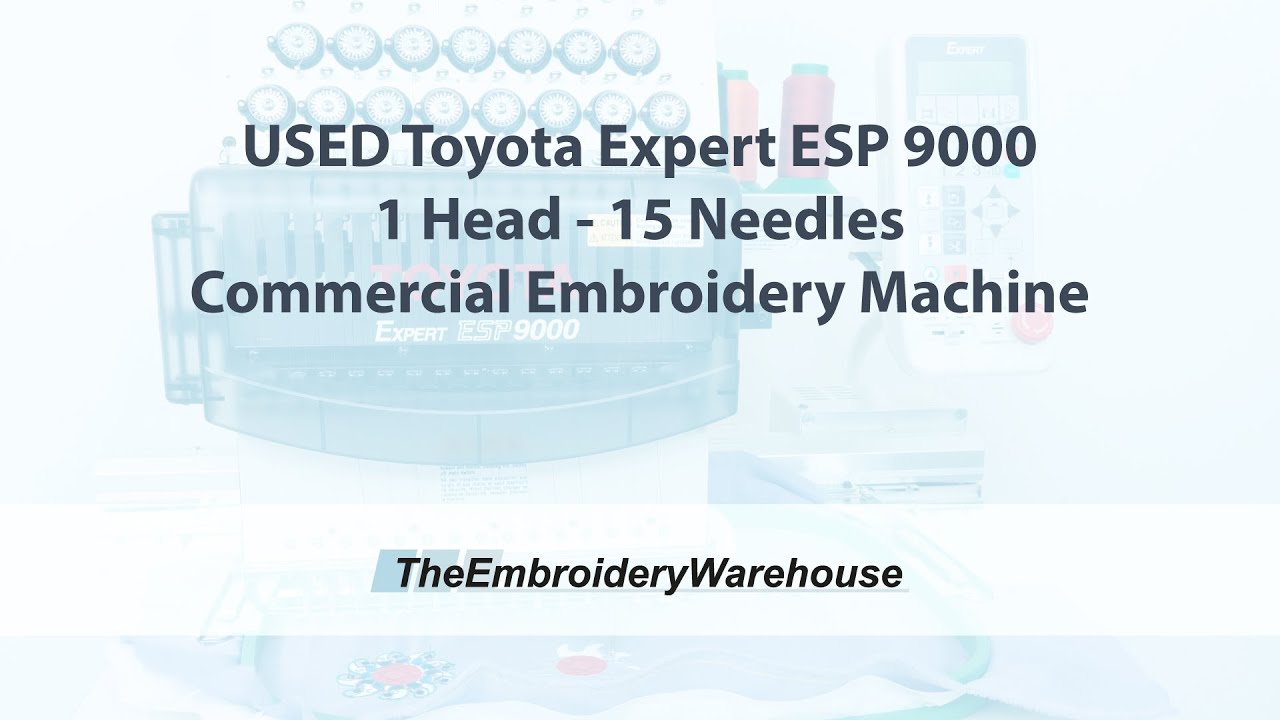 used toyota embroidery machines for sale