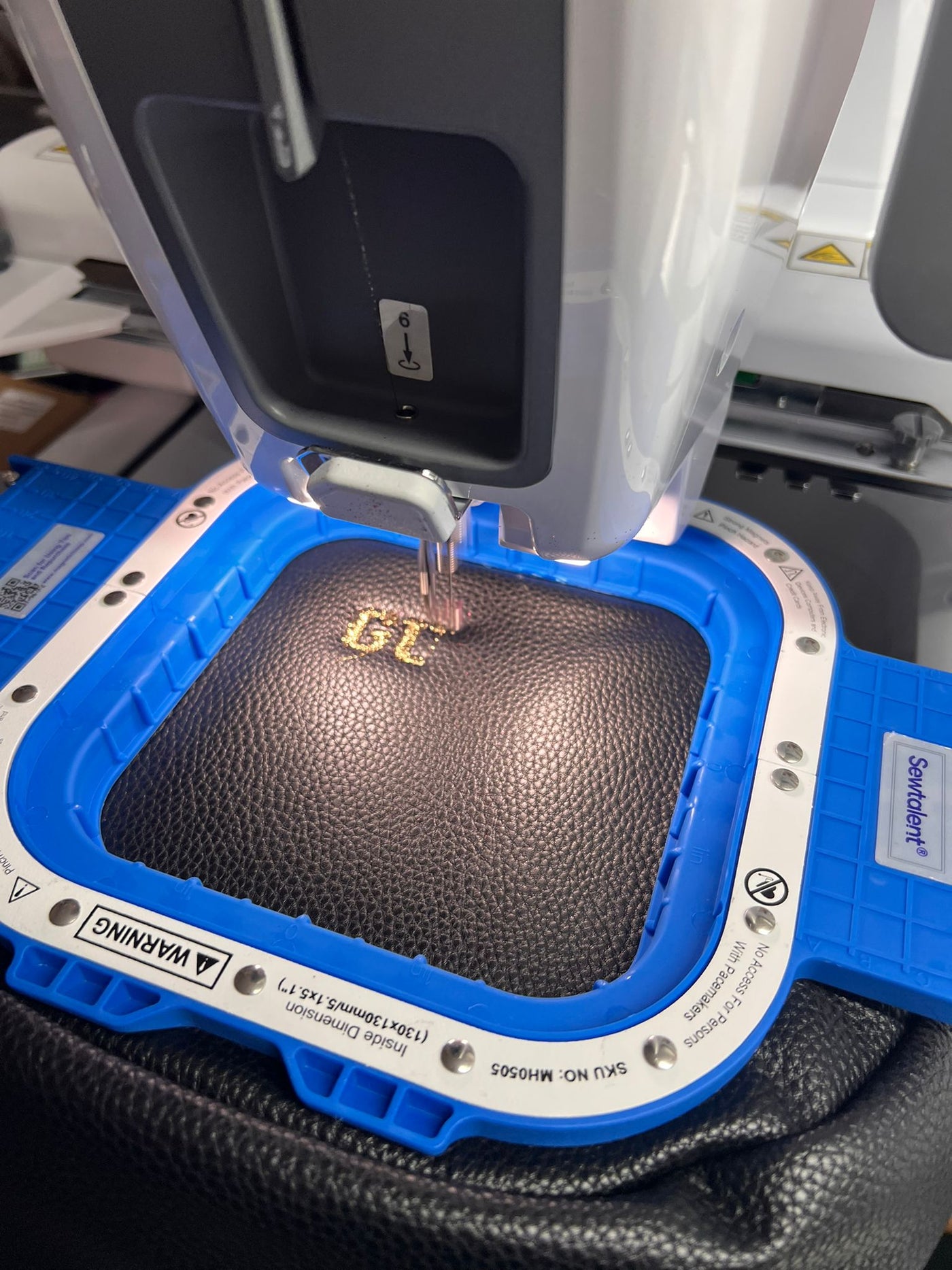 taking out embroidery