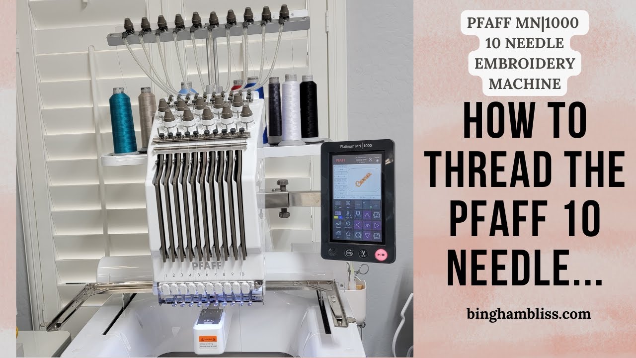 pfaff 10 needle embroidery machine