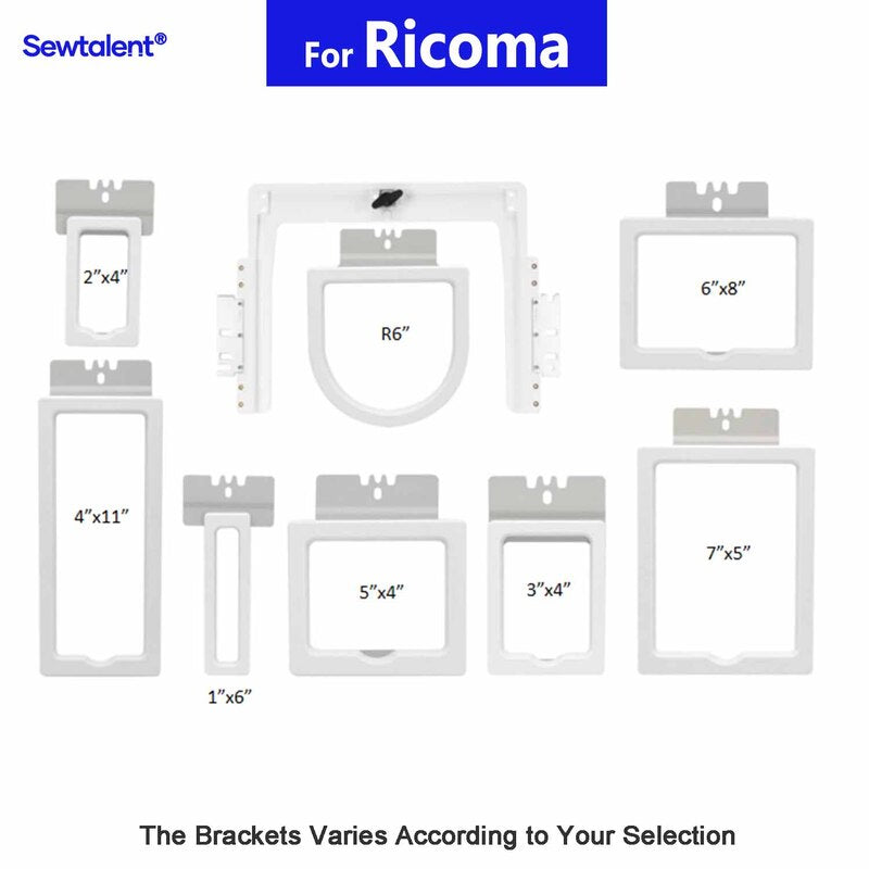 8in1 Magnetic Embroidery Hoops for Ricoma Embroidery Machines (Except for EM1010)