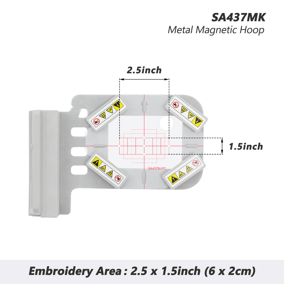 Magnetic Embroidery Hoop (Long-bar Magnets) for Brother NQ1700E NQ1600E VM5200 VE2300 etc. Innov-is BabyLock Embroidery Machine