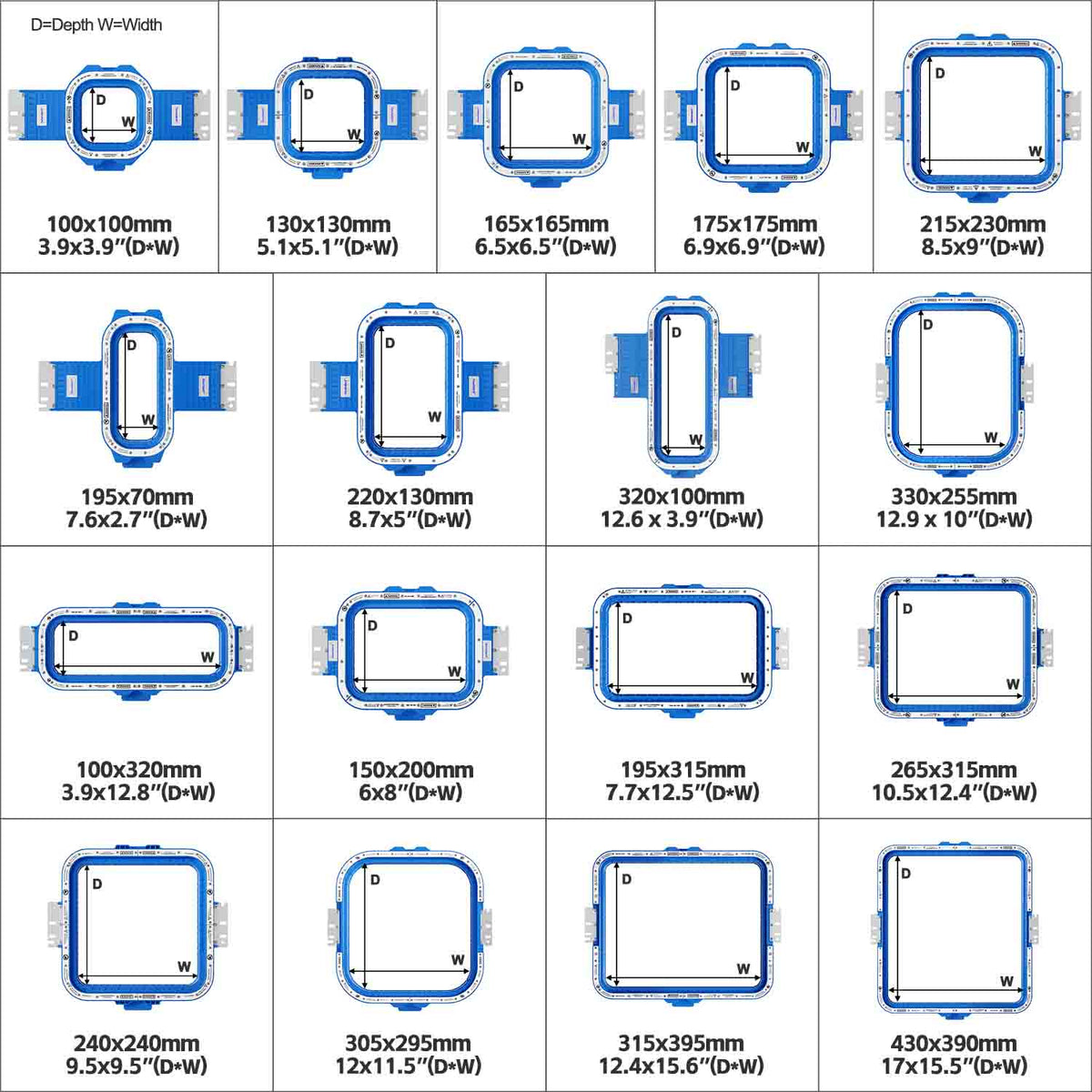 17 different sizes magnetic hoop mighty hoop for sale