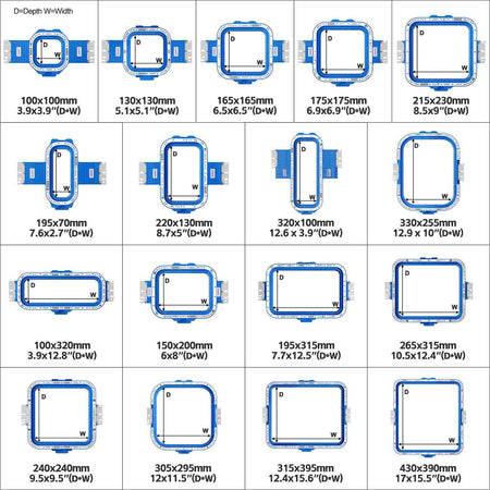 17 different sizes magnetic hoop mighty hoop for sale