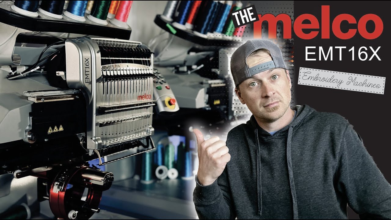 melco emt16x embroidery machine