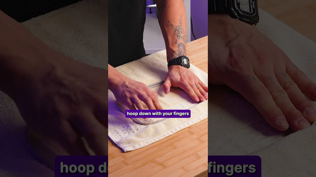 how to finish an embroidery hoop