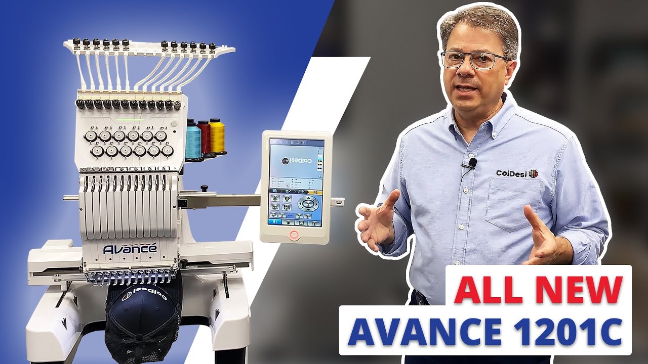 avance 12 needle commercial embroidery machine