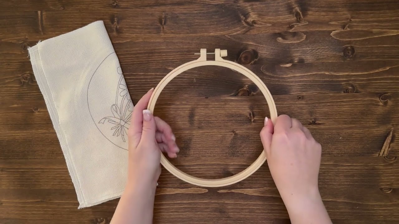 chinese emrboidery hoop installation