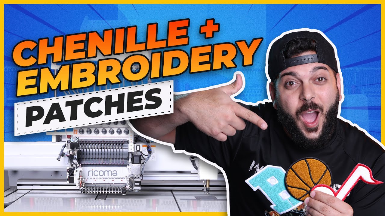 how to make chenille patches with embroidery machine
