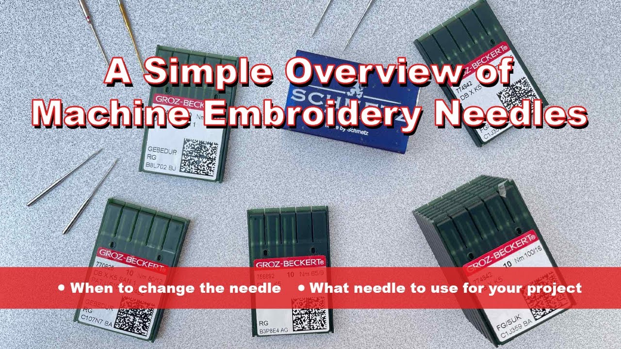 Ultimate Needle Size Chart Guide for Machine Embroidery Success