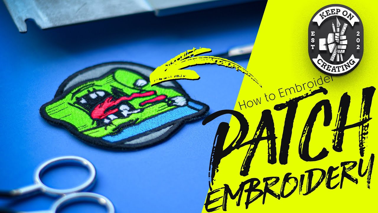 making patches with an embroidery machine