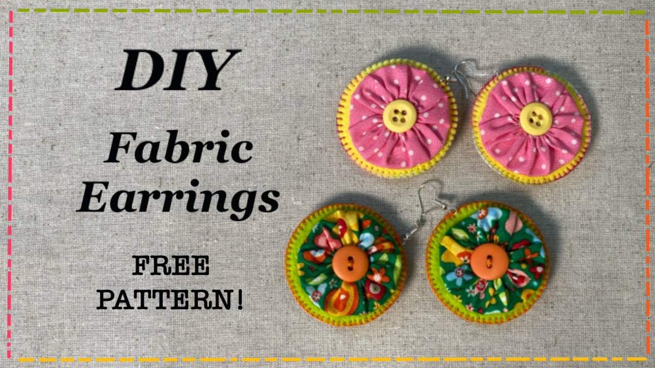 stitched earrings