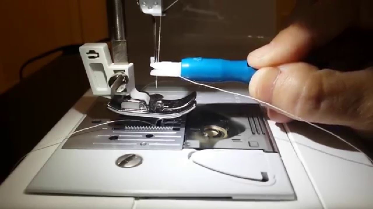 how do you use a needle threader