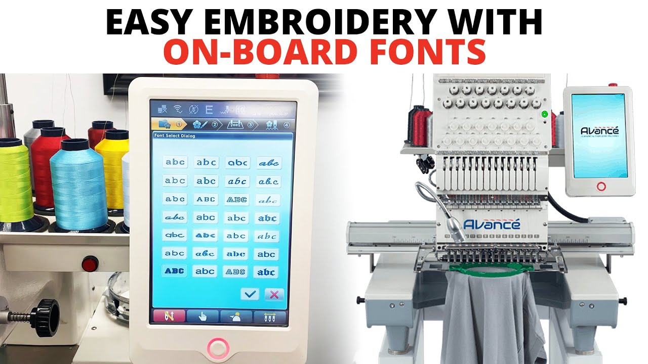 avance embroidery machine manual