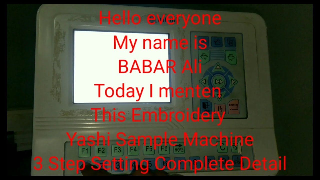 yeshi embroidery machine