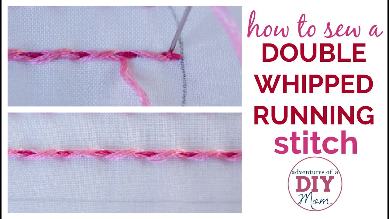 running embroidery stitch