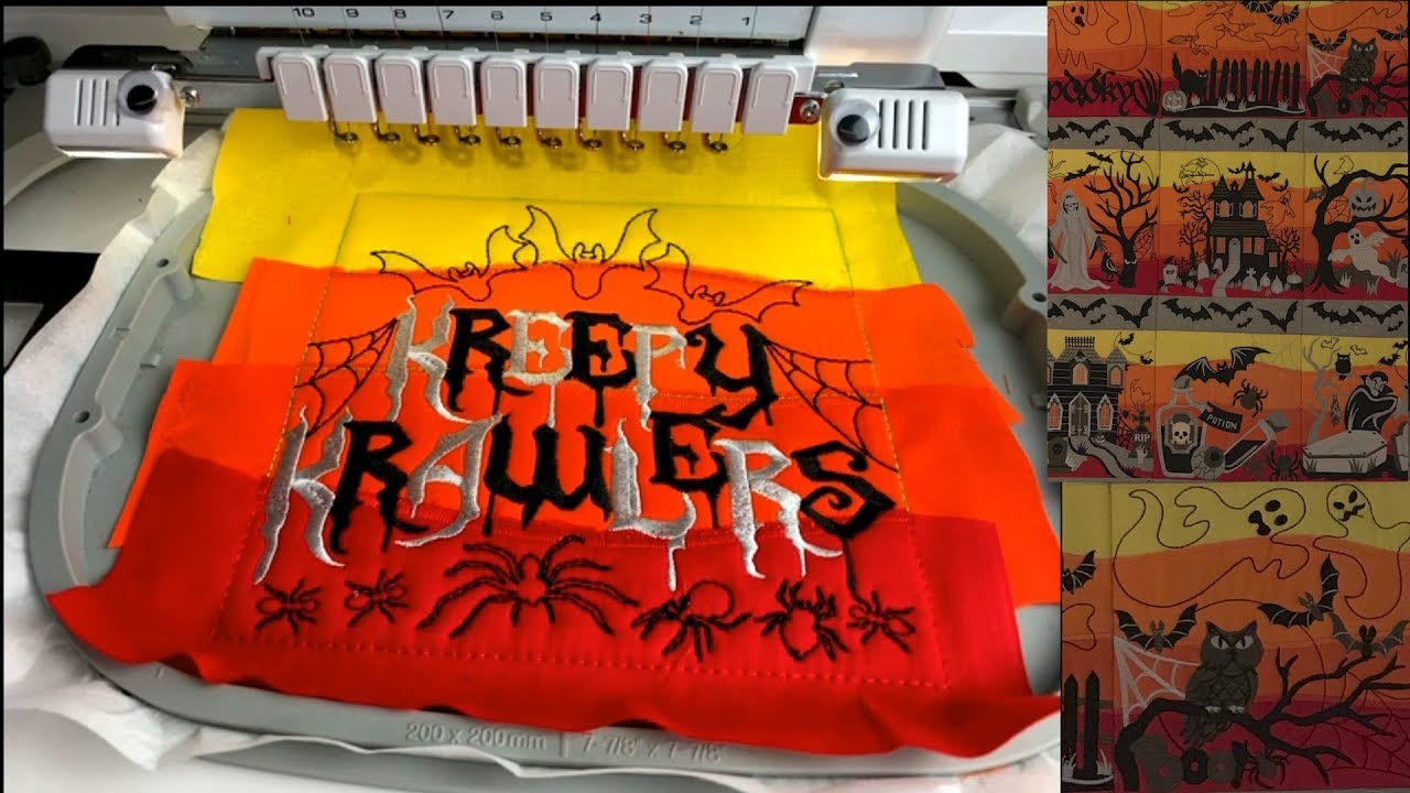 embroidered halloween