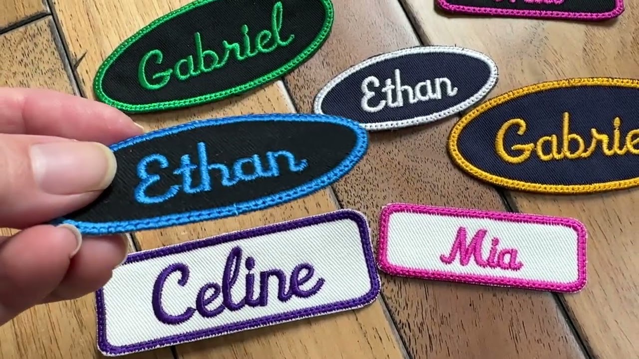 embroidered name patches