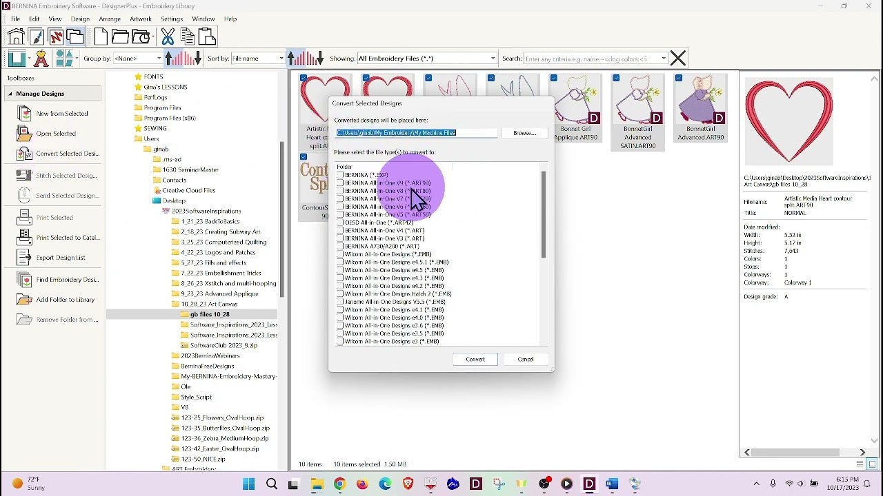 bernina embroidery file format