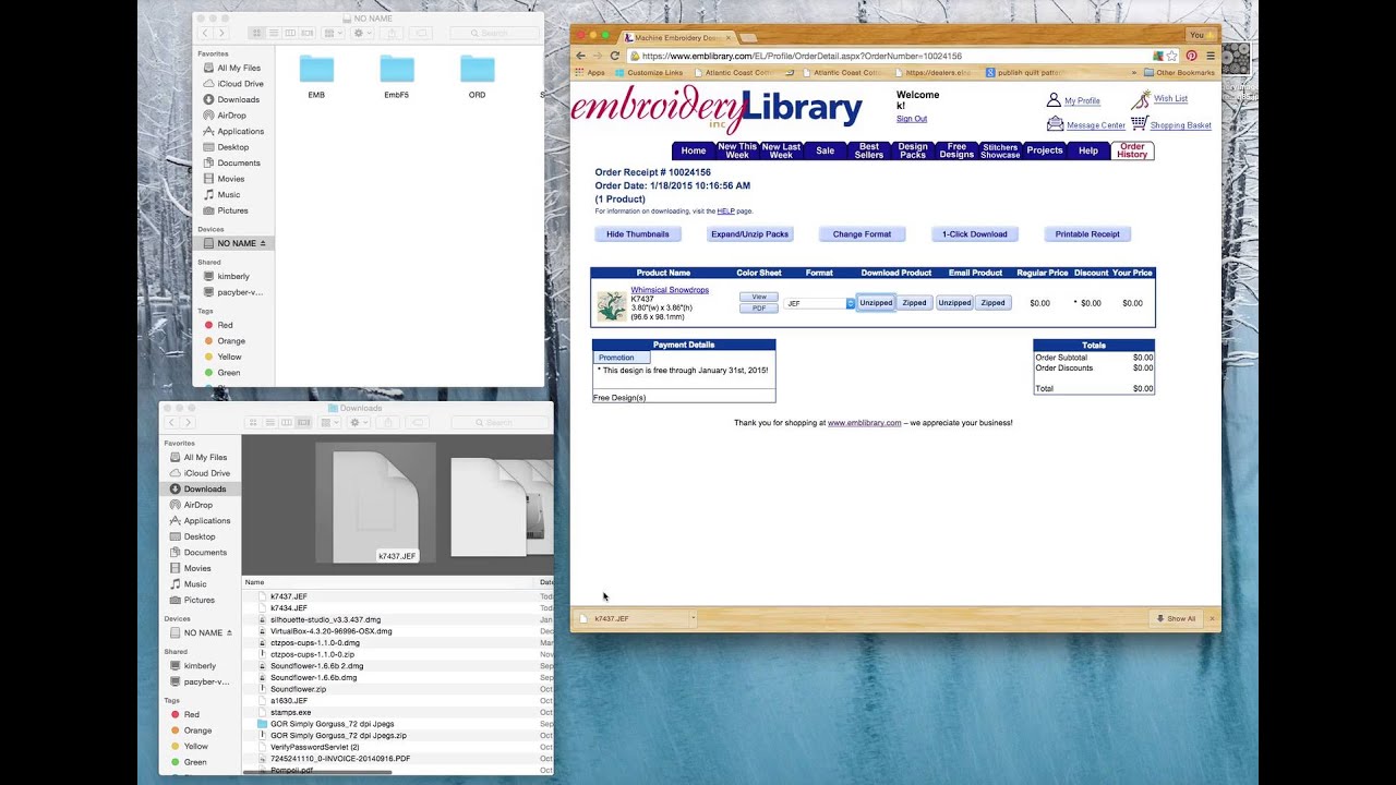 elna embroidery file format