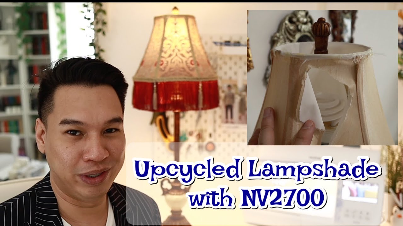 embroidered light shade