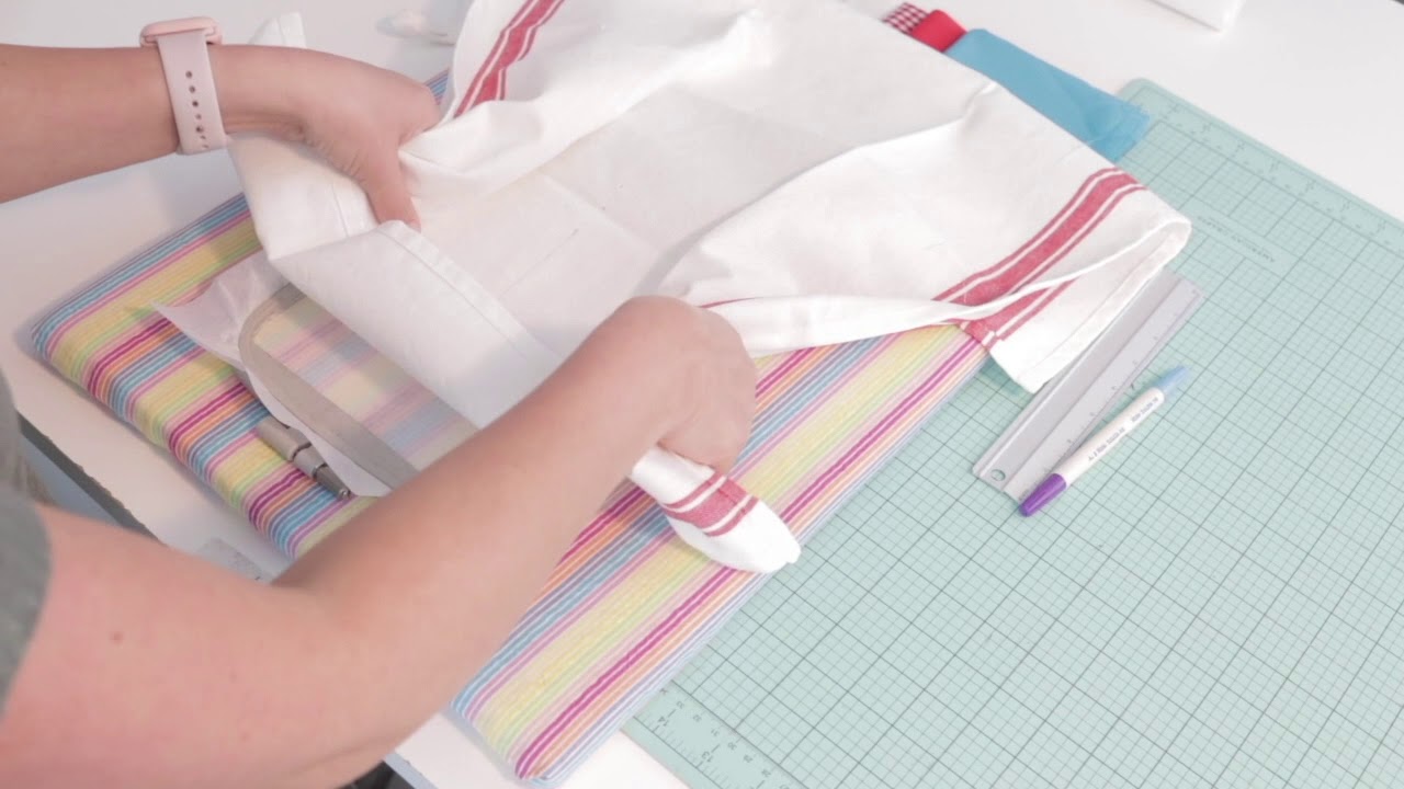 how to embroider a towel