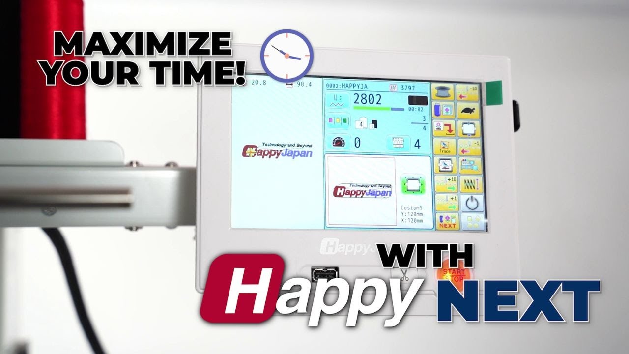 used happy embroidery machine