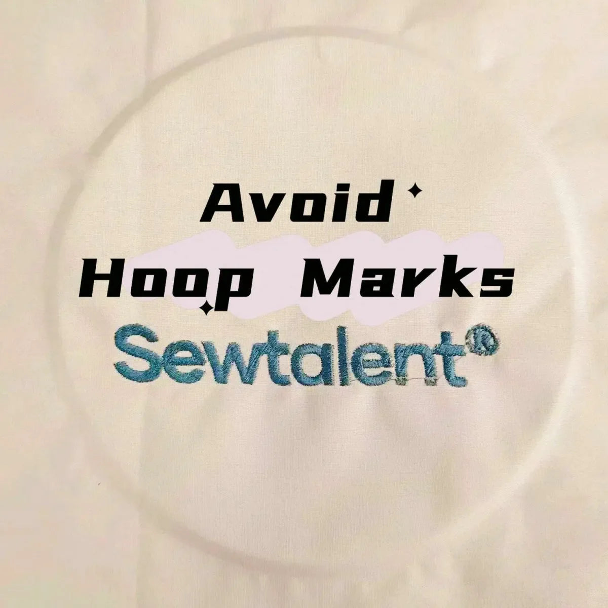 Wie vermeidet man Stickrahmenabdrücke beim Sticken?