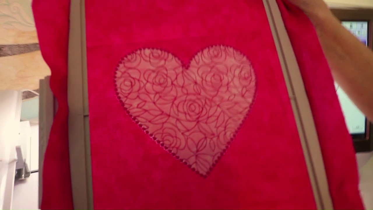 Maschinenstickerei-Designs Herzen: Download, Größe und Projektanleitung