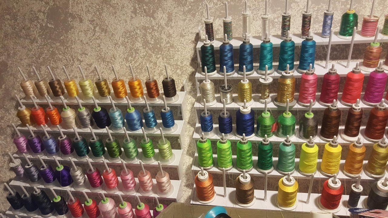 machine embroidery thread storage