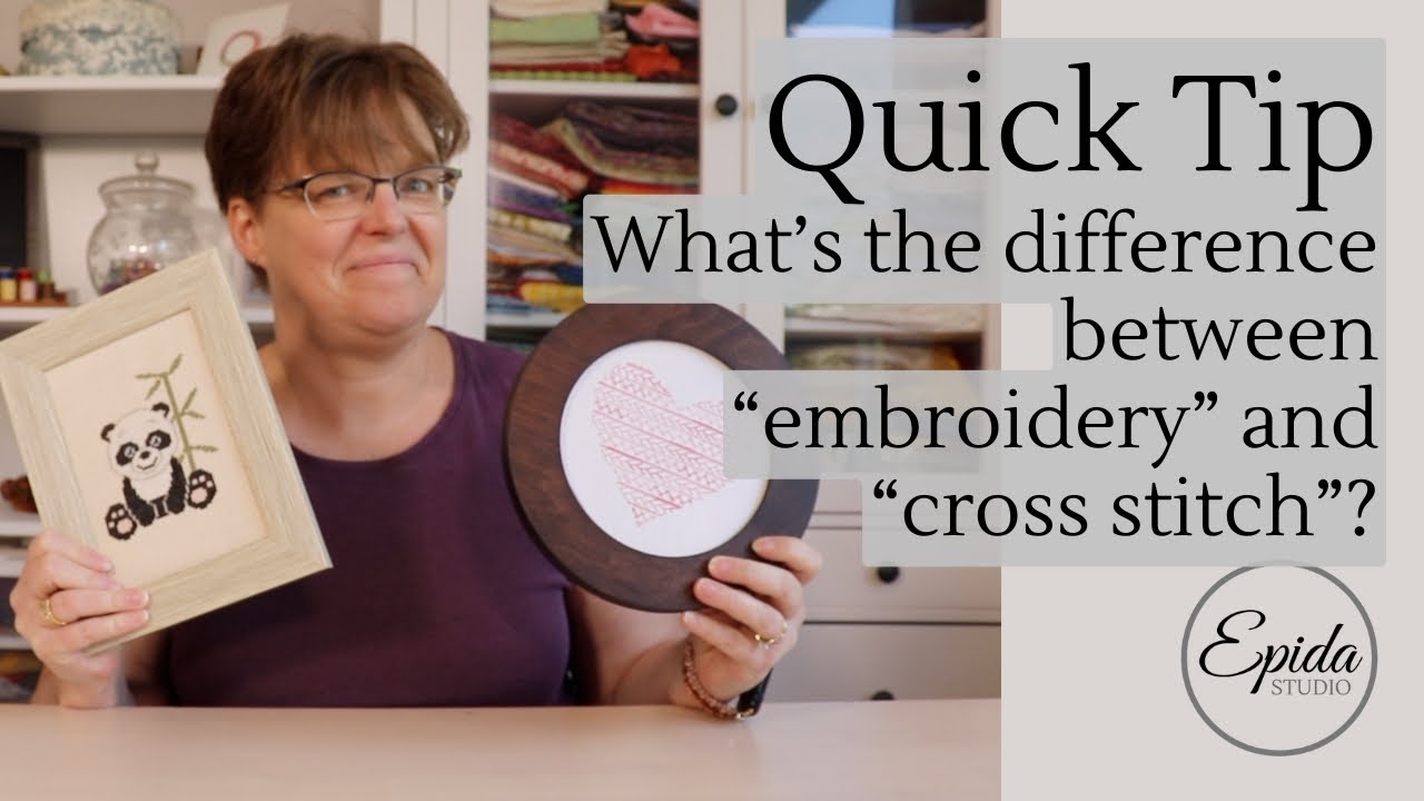 cross stitching vs embroidery