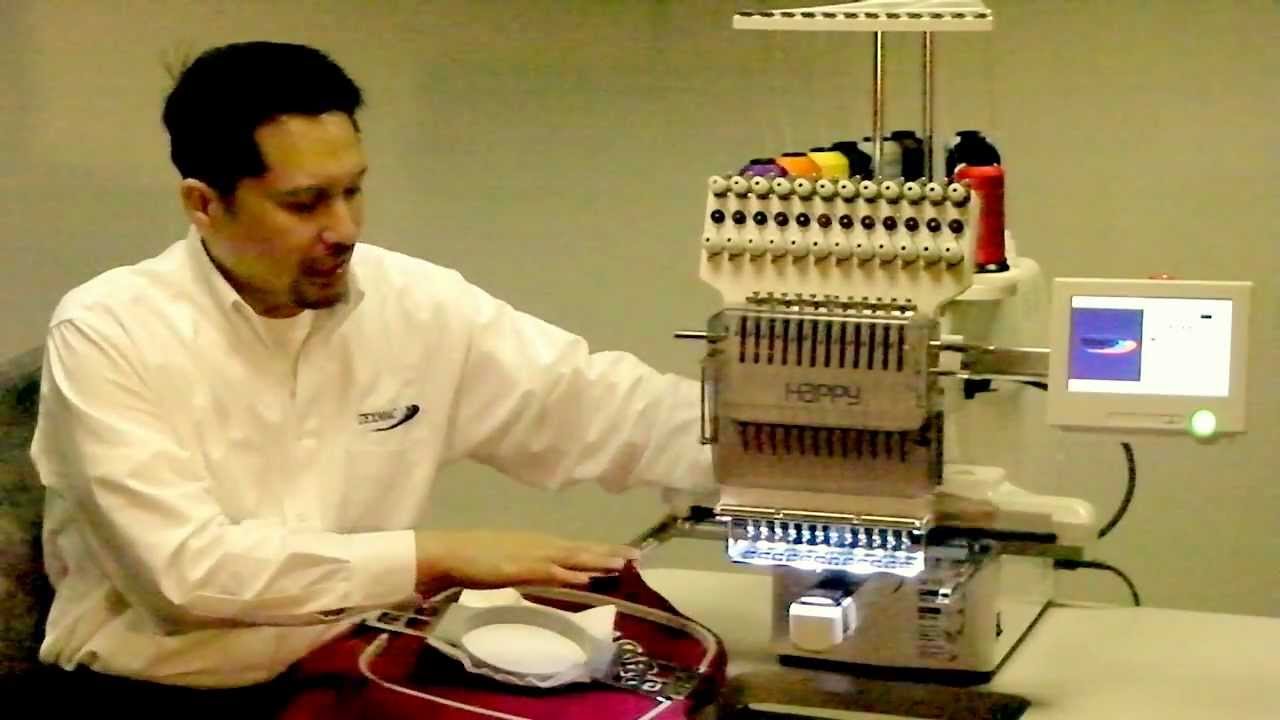 happy 2 head embroidery machine