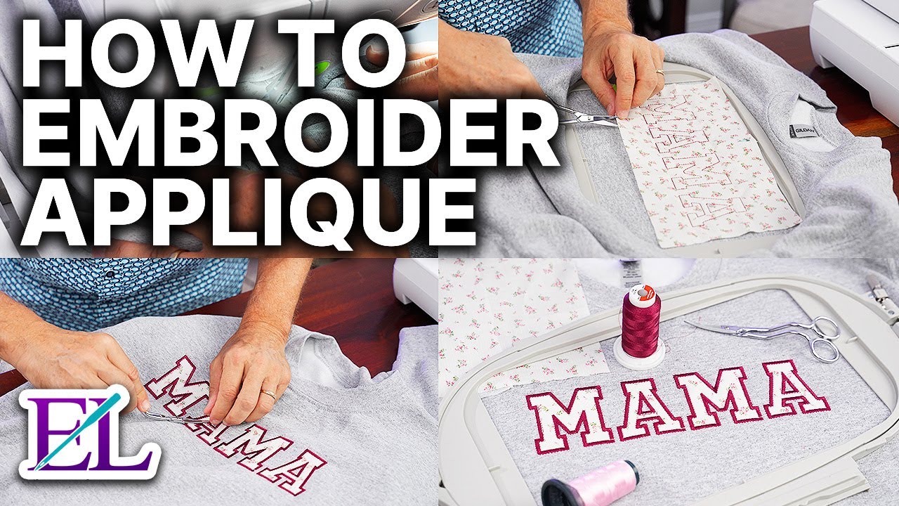 how to applique on an embroidery machine