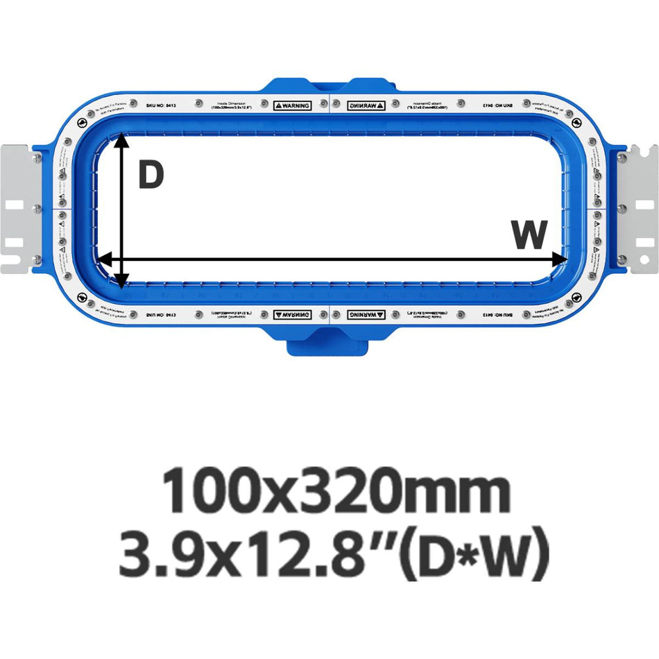 Magnetic Hoop 3.9"x12.8" | 100x320mm  for CBL Embroidery Machines