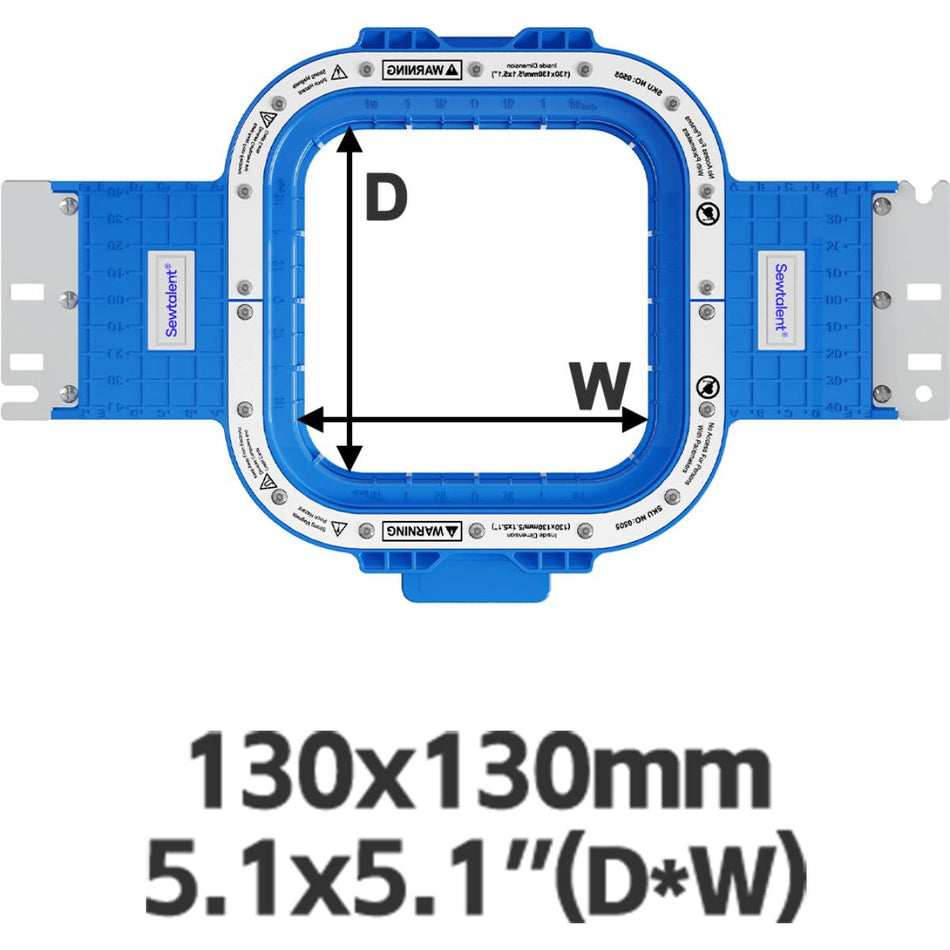 Magnetic Hoops 5.1″x5.1″ | 130x130mm for CBL Embroidery Machines