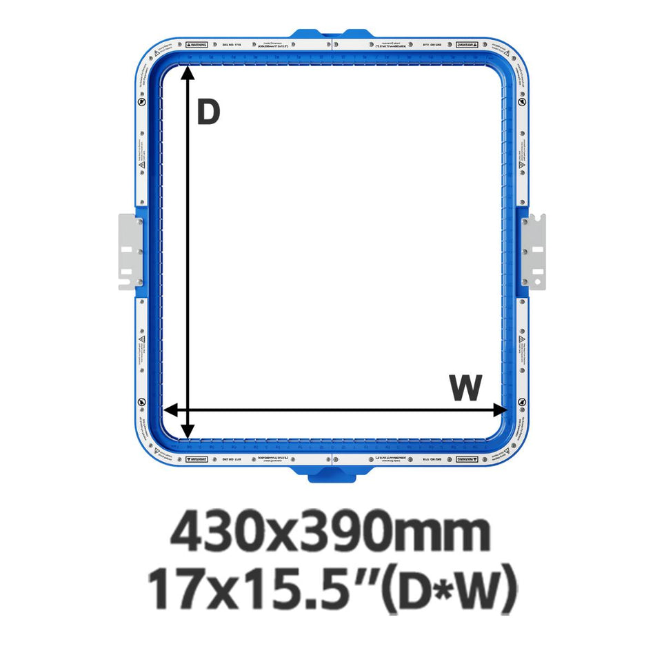 Magnetic Hoop 17"x15.5" | 430x390mm for Hengrong Embroidery Machines