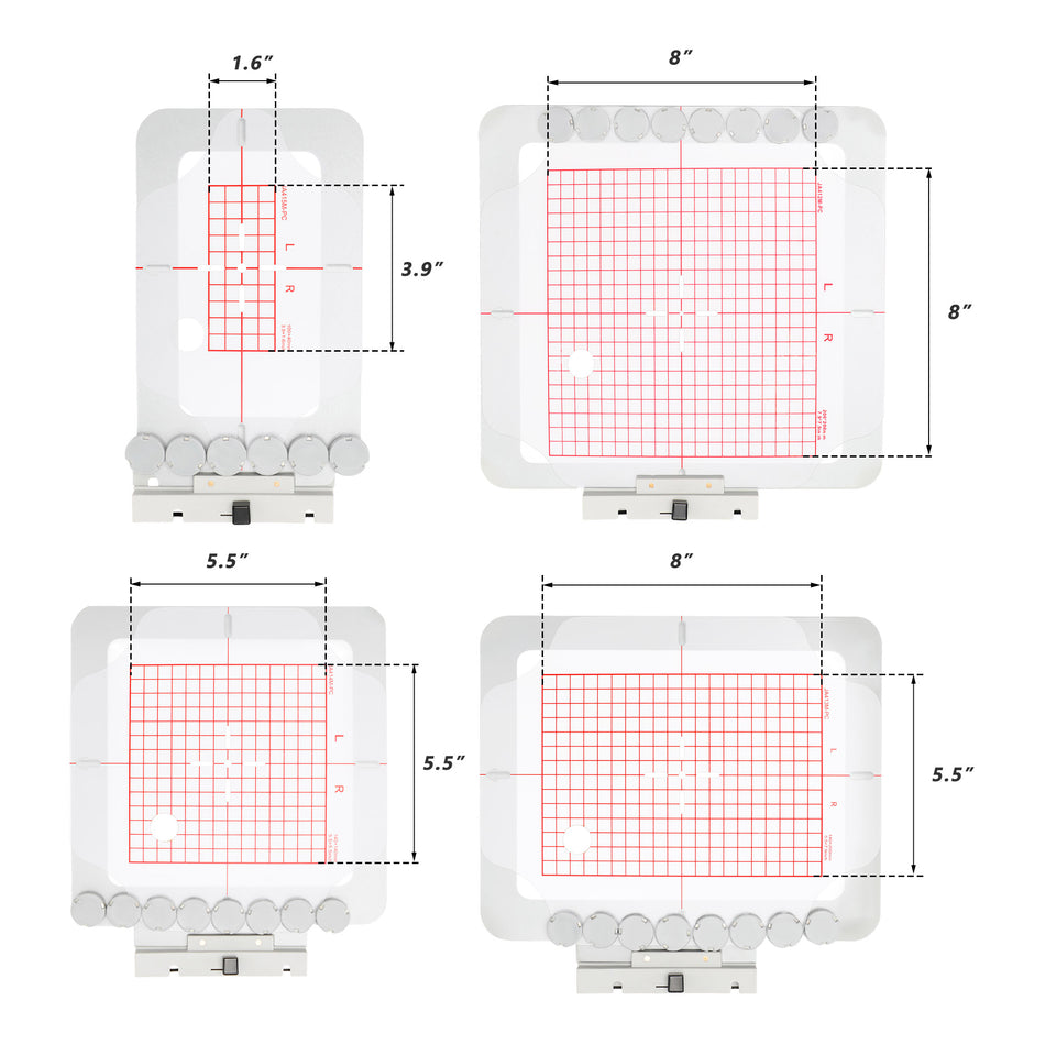 Magnetic Hoop for Janome MC 500E 400E 550E etc. Elna Expressive 830 830L Embroidery Machine