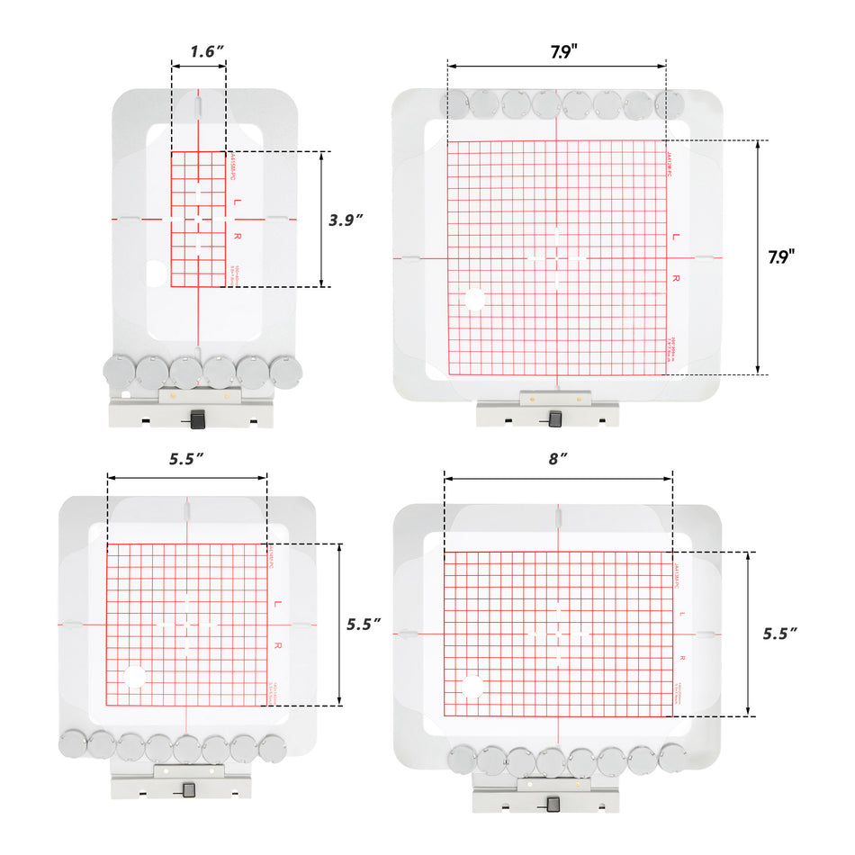 Magnetic Embroidery Hoop for Elna Expressive 830 830L Embroidery Machine