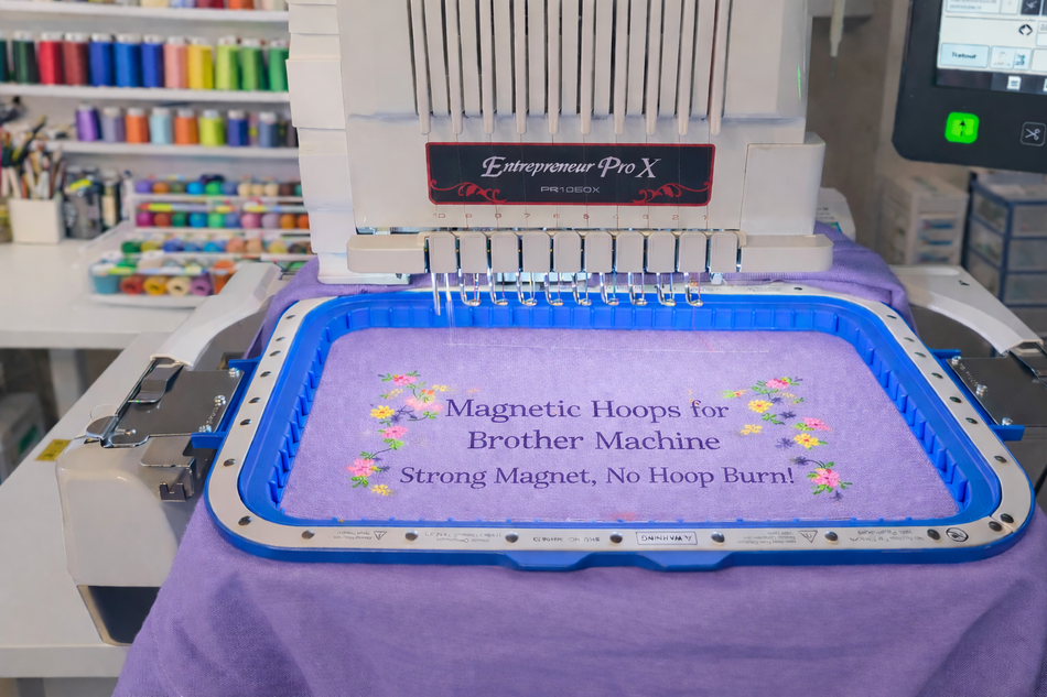 Magnetic Embroidery Hoops for Brother PR680W PR1055X PR1050X Embroidery Machine models
