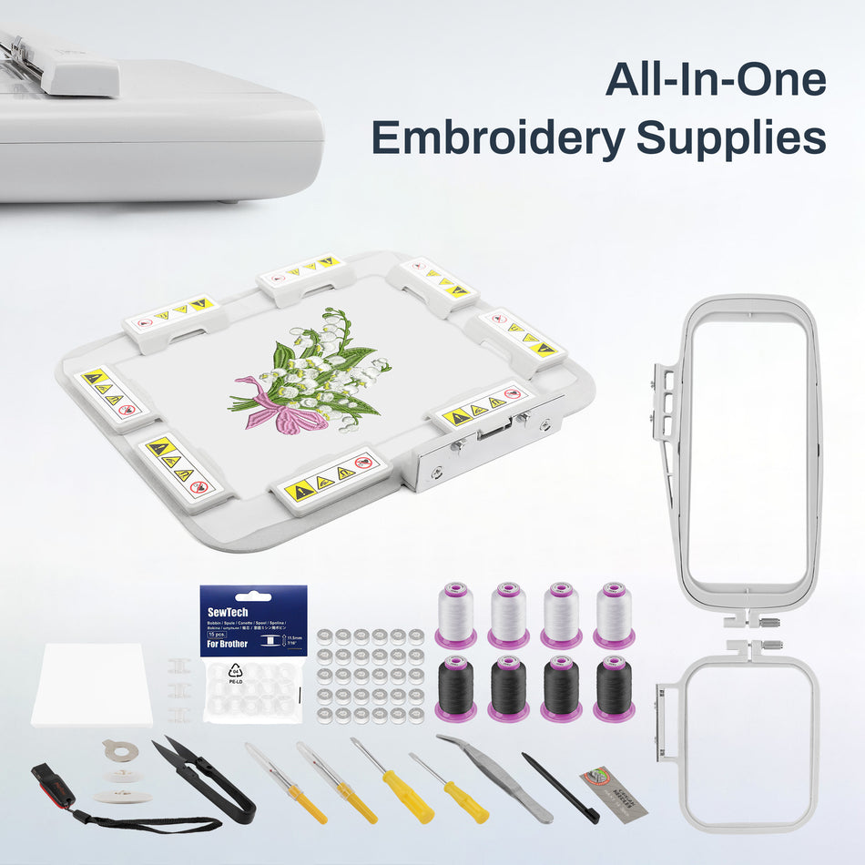 Maxstitch Mini Computerized Home Use Embroidery Machine For Beginner(With Magnetic Hoop)
