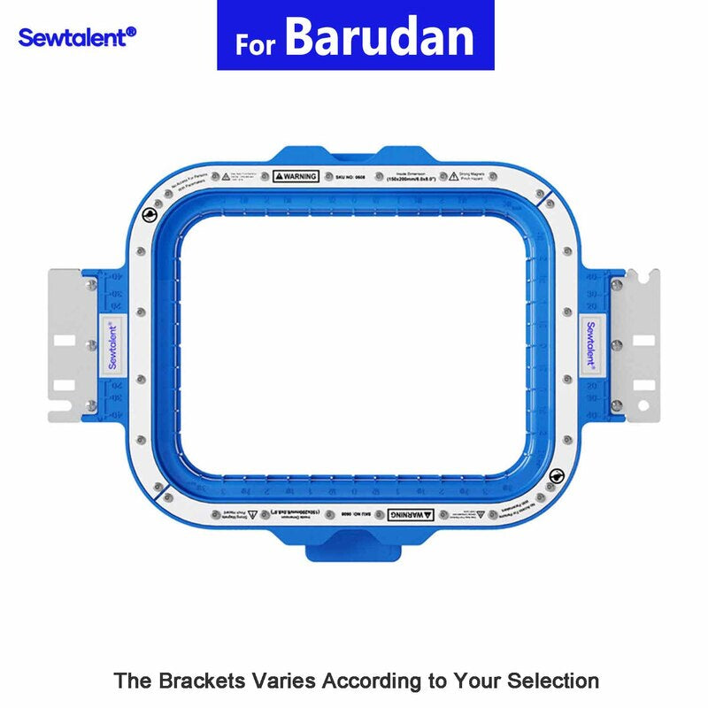 Magnetic Hoops 6″x8″ | 150x200mm for Barudan Embroidery Machines