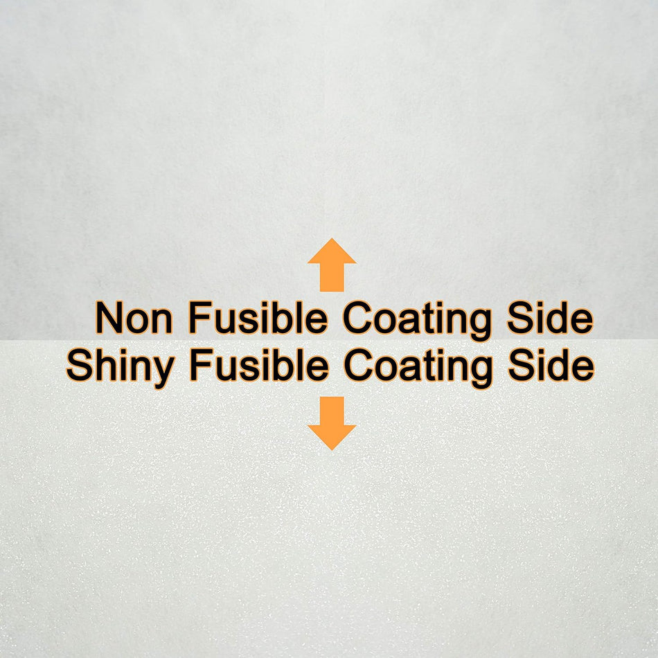 12" x 15 Yd roll Fusible Iron on Tear Away Machine Embroidery Stabilizer Backing Medium Weight 1.8 oz Cut into Variable Sizes for Machine Embroidery and Hand Sewing