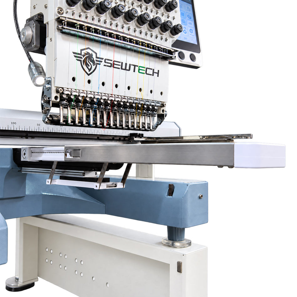 HOOPSTEADY™ Tubular & Magnetic Embroidery Hoop Support Platform Extends Cylinder Arm for SEWTECH Embroidery Machines