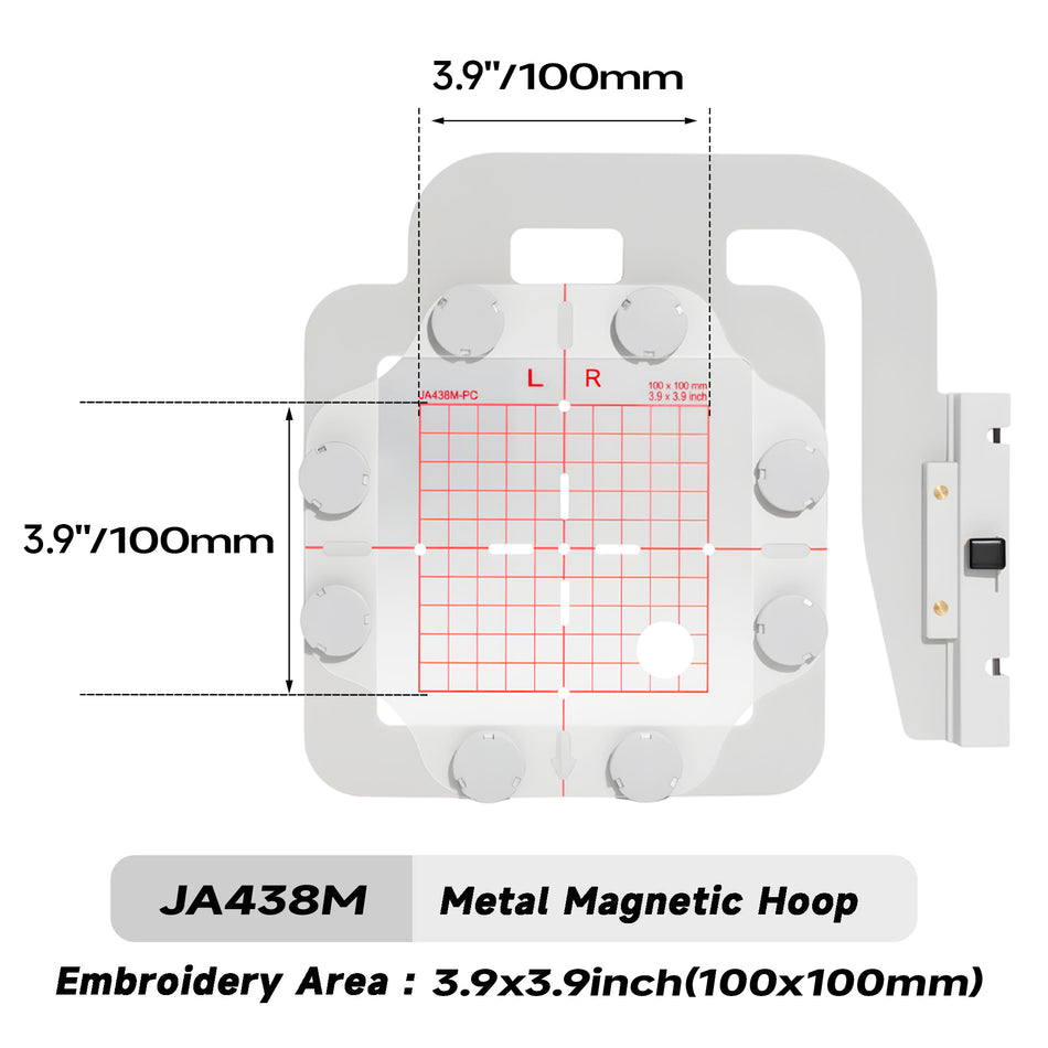 Magnetic Embroidery Hoop for Janome MC550ELE MC550E MC500E MC400E etc. Embroidery Machine
