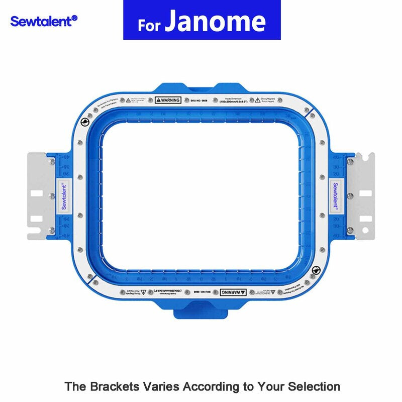 Magnetic Hoop 6"x 8" | 150x200mm for Janome Embroidery Machines