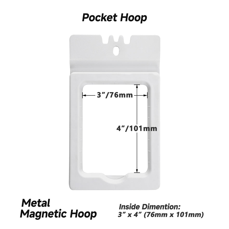 4in1 Magnetic Embroidery Hoops | Sock Hoop, Pocket Hoop for BAI Embroidery Machines