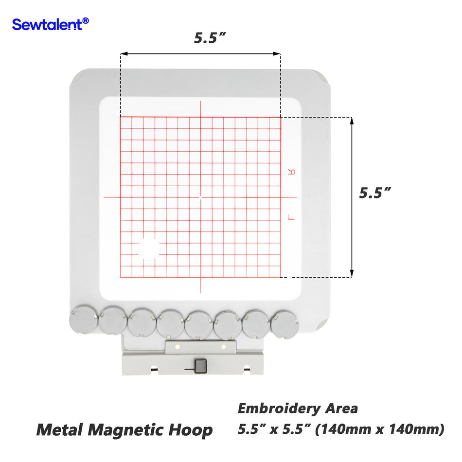 Magnetic Embroidery Hoops for Poolin EOC05 & Poolin EOC06 Embroidery Machine