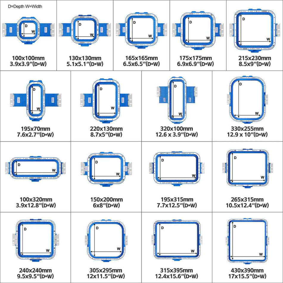 17 different sizes magnetic hoop mighty hoop for sale