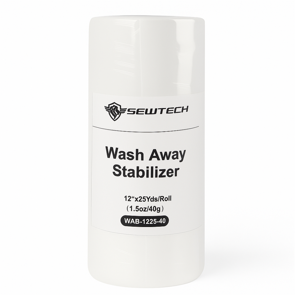 Wash Away Embroidery Stabilizer Water Soluble Backing for Lace Cutwork Sheer Fabrics and Freestanding Lace 12x25yd roll