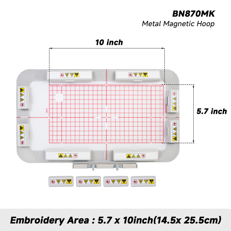 145x255mm 100x130mm Magnetic Embroidery Hoop (Long-bar Magnets) for Bernina 990 880 830 790 590 580 535 500 Machine
