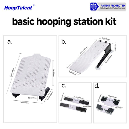 Magnetic Hoop and hooping station for brother embroidery machines